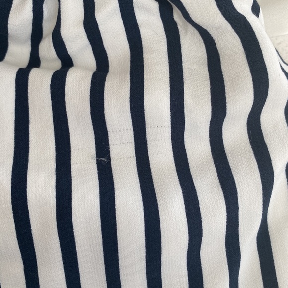 Open back, navy blue & white romper - Picture 5 of 6